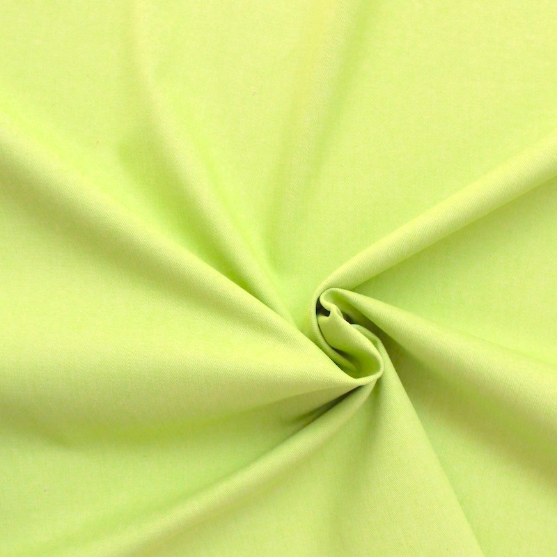 Fabric with denim effect - lime green