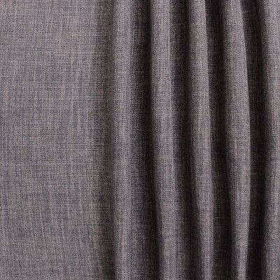 Tissu opacifiant grande largeur effet lin marron taupe