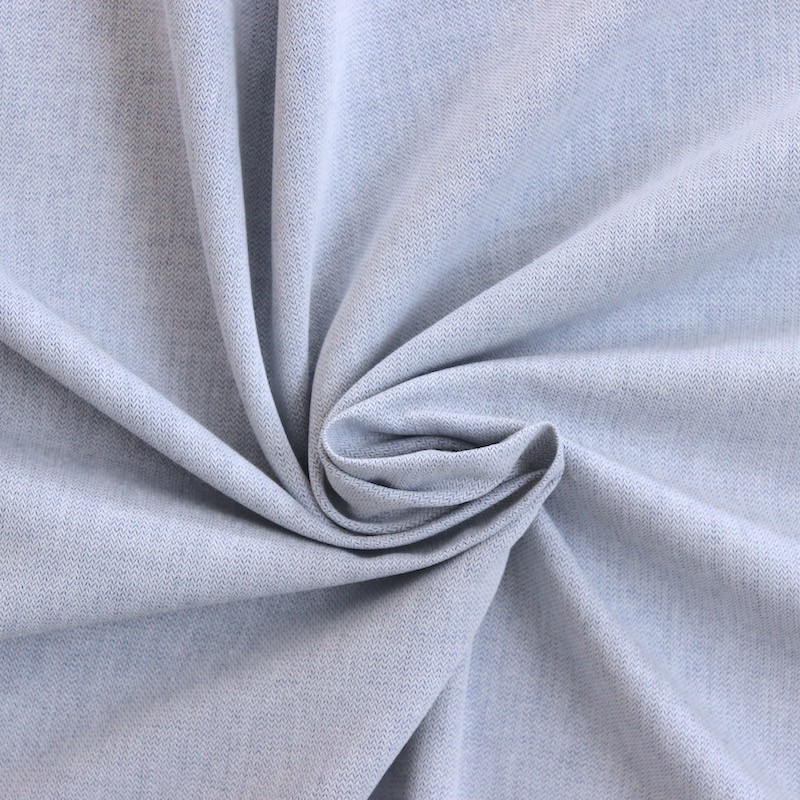 Cotton with herringbone pattern - denim blue 