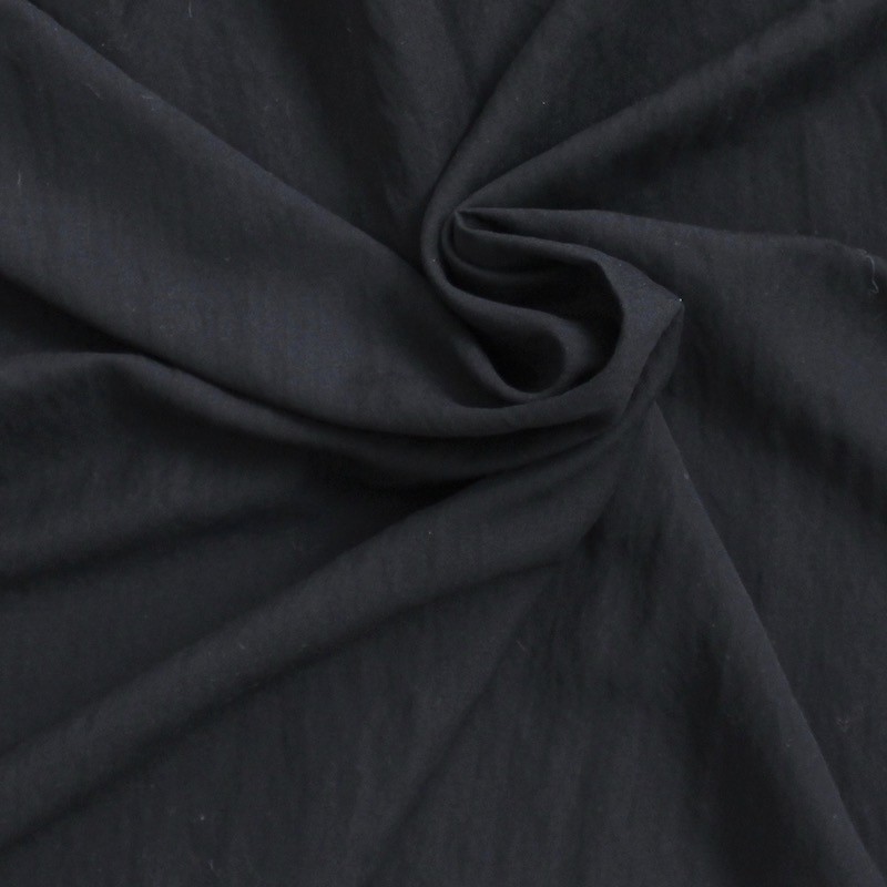 Tissu léger en viscose et polyamide noir