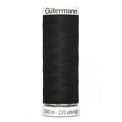Black sewing thread Gütermann 000