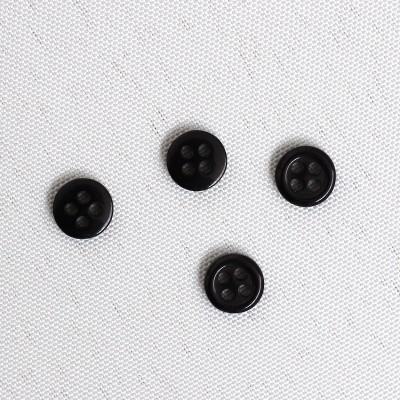 Mini bouton 9mm noir