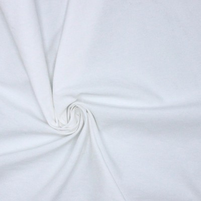 Fabric in cotton and polyester - white 