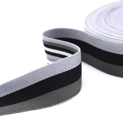 Polyester belt beige and off-white