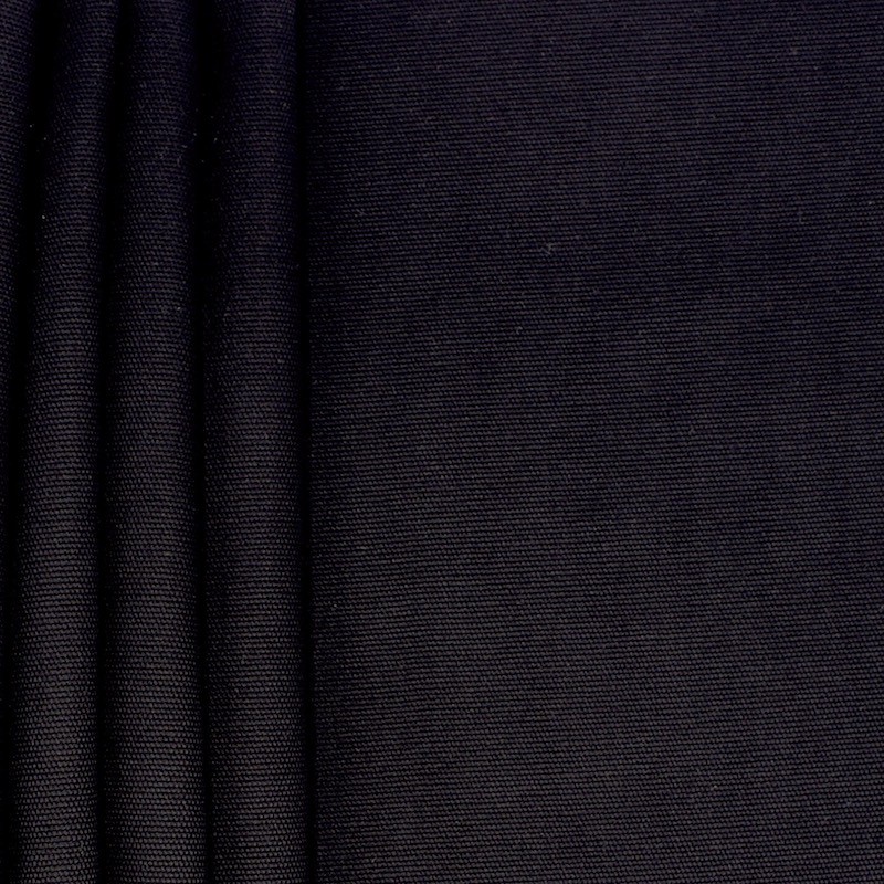 Tissu Coton uni - noir x 10cm