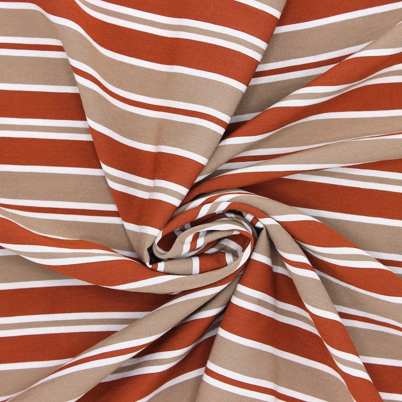 Striped apparel fabric 