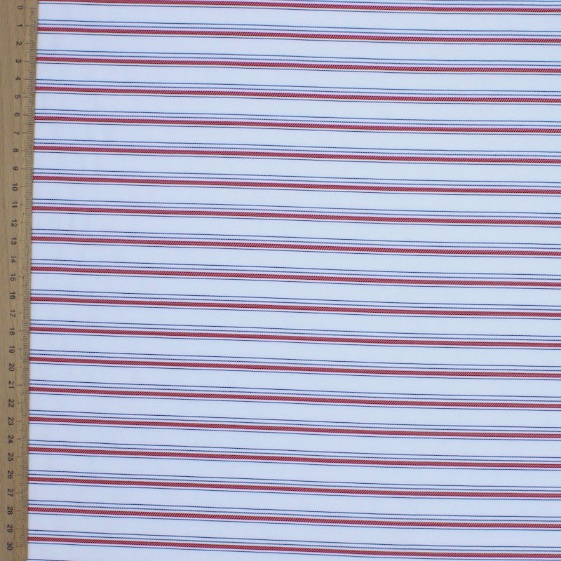 Striped apparel fabric 