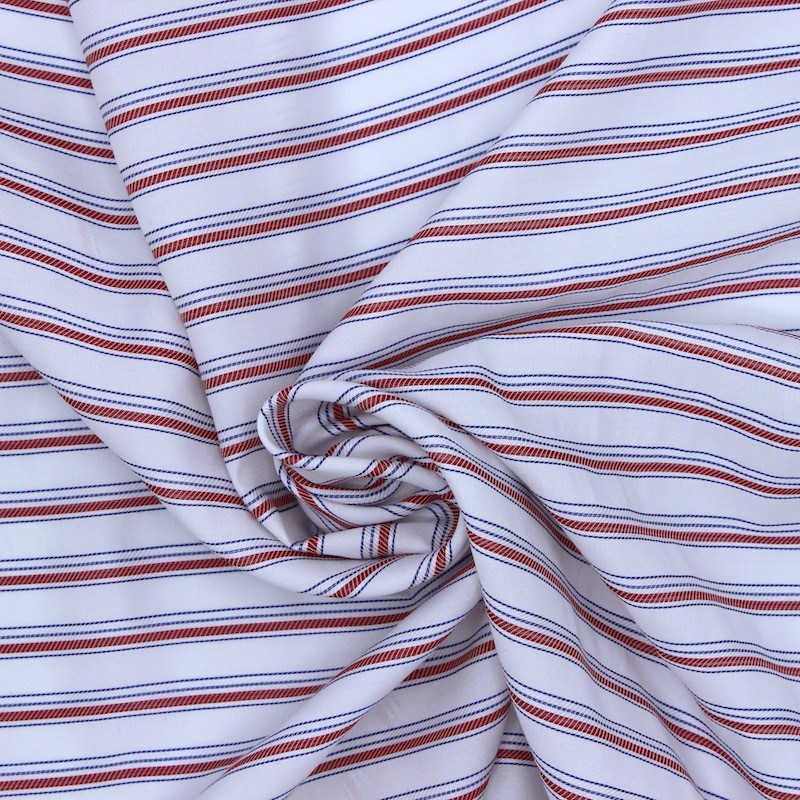 Striped apparel fabric 