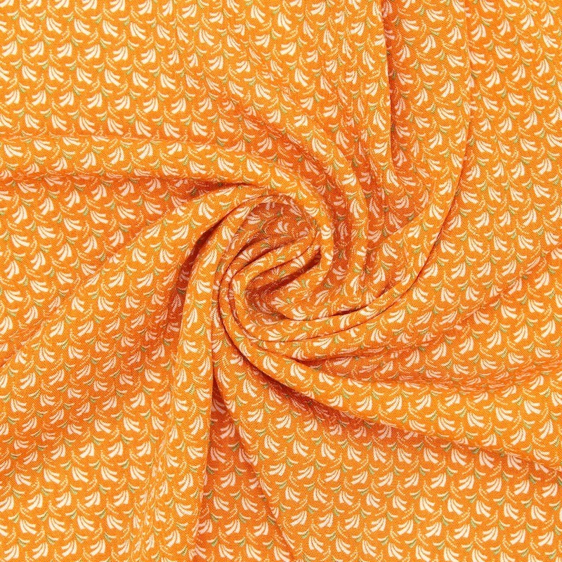 Tissu en viscose froissé à motif