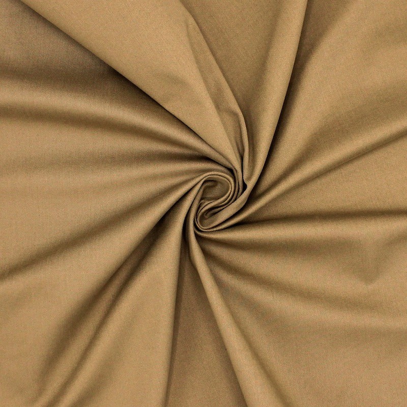 Extensible satin of cotton - beige