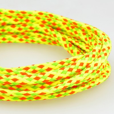 cordon damier jaune fluo