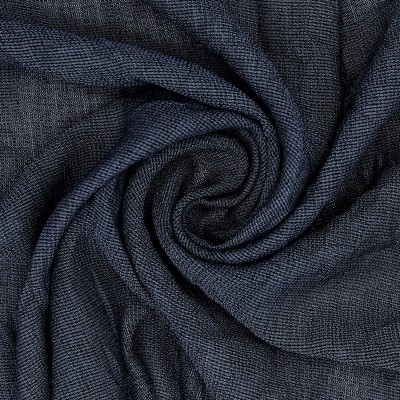 Tissu polyester aspect froissé bleu