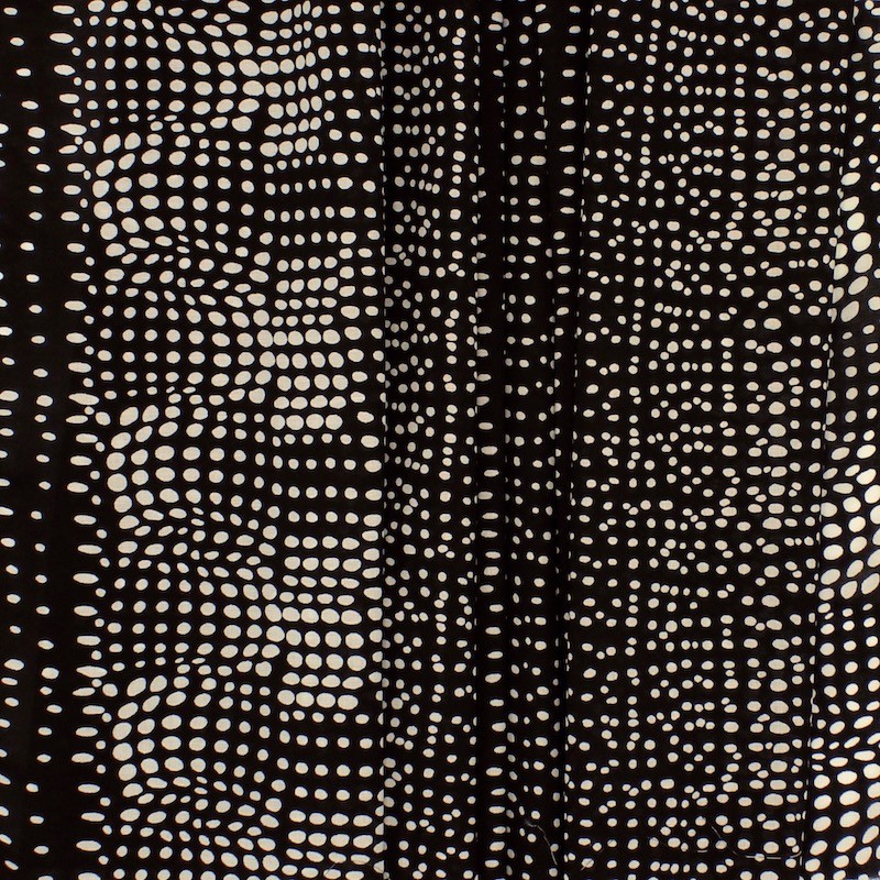 Fabric in cotton and viscose with dots