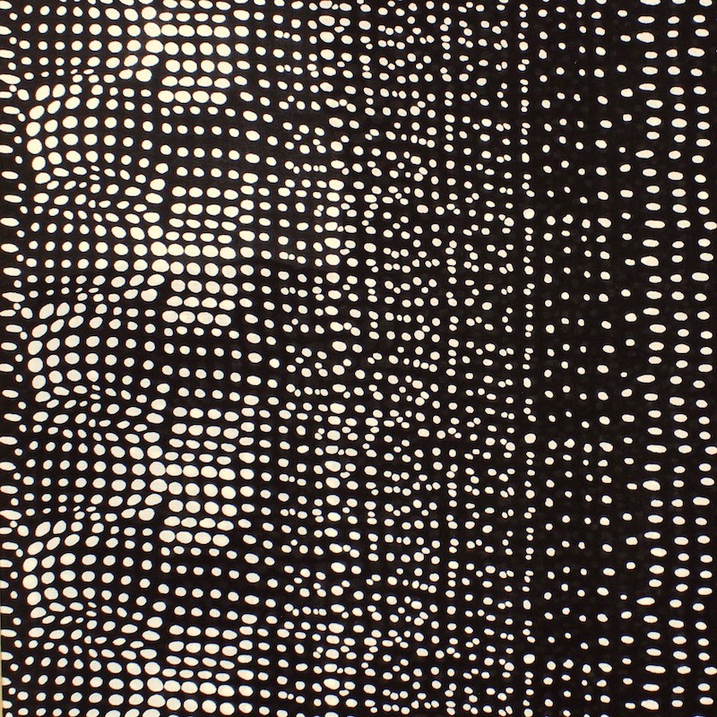 Fabric in cotton and viscose with dots