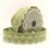 Embroidered felt ribbon - Khaki