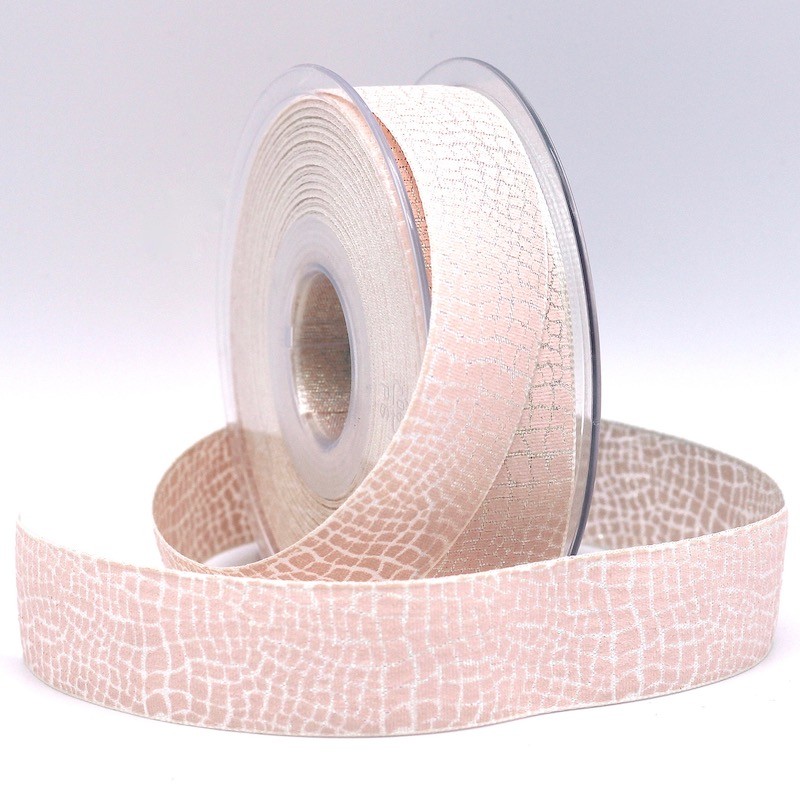 Fantasy ribbon with scales - pink