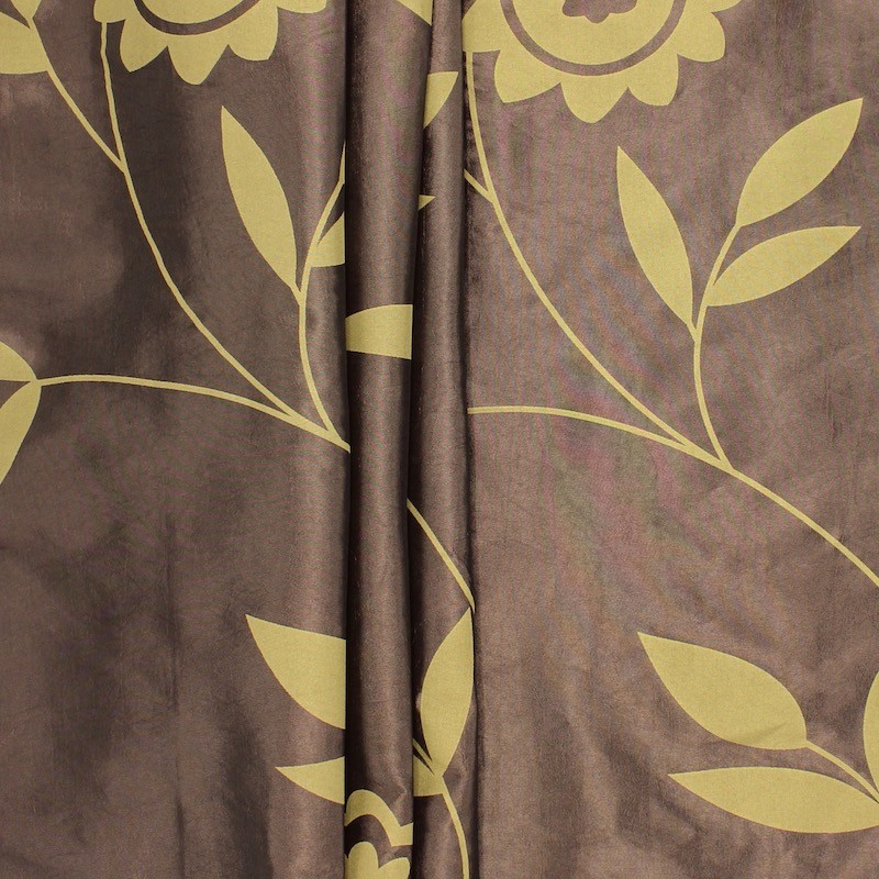 Cloth of 3m printed taffeta - brown background