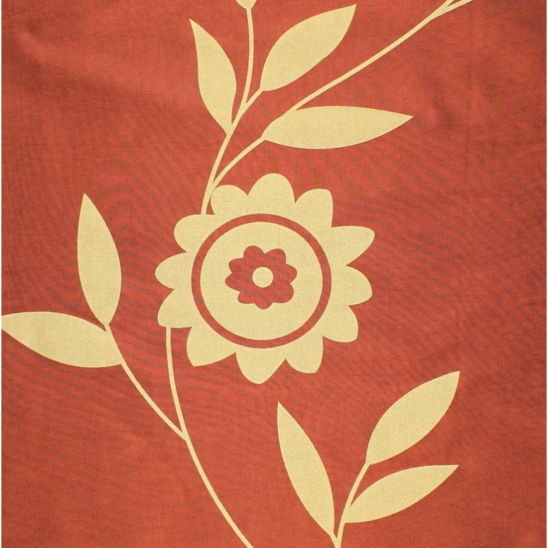 Cloth of 3m Printed taffeta - burnt orange
