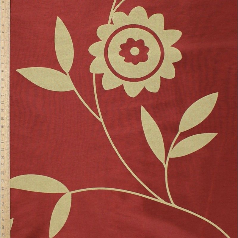 Cloth of 3m Printed taffeta - red background