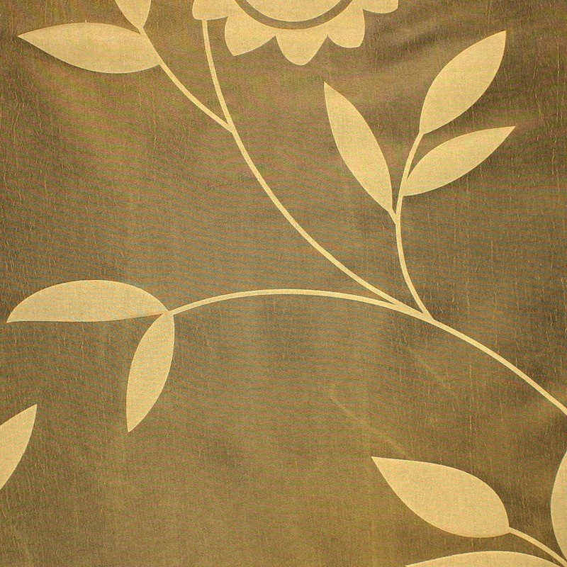 Cloth of 3m Printed taffeta - golden green