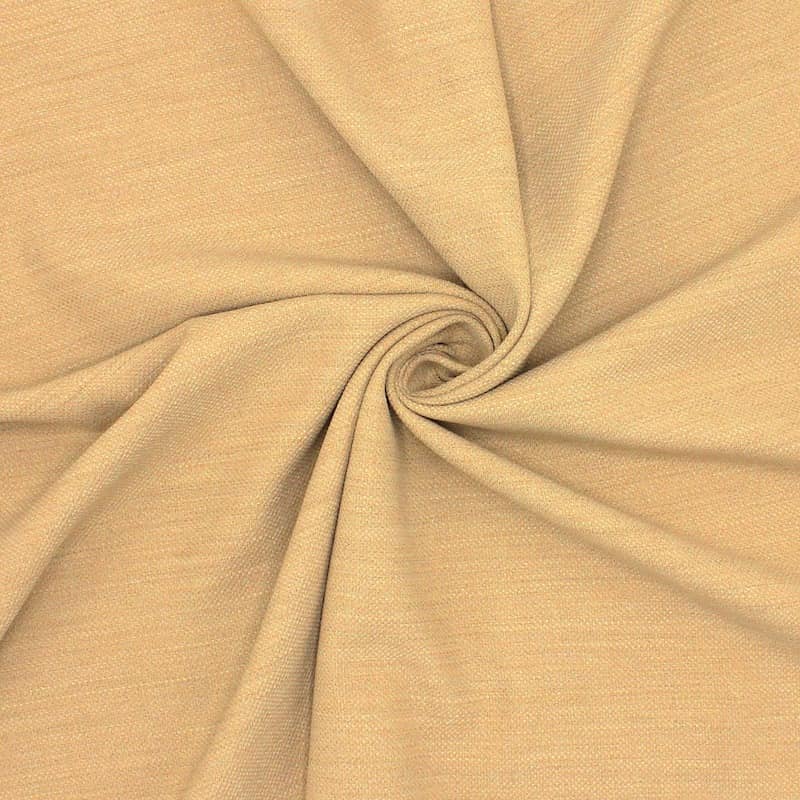 Extensible Fabric With Flamed Effect Beige