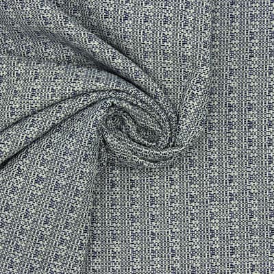 Jacquard 100% coton bleu jean's