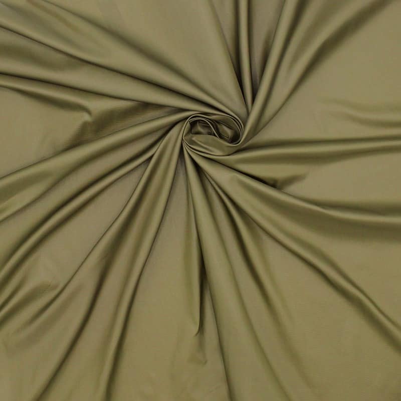 100% polyester satin lining - khaki