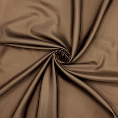 100% polyester lining fabric - chocolat