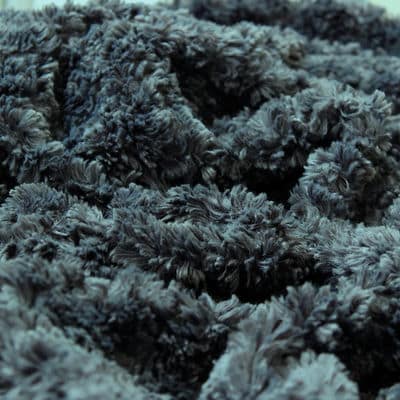 Faux fur in polyester - slate color