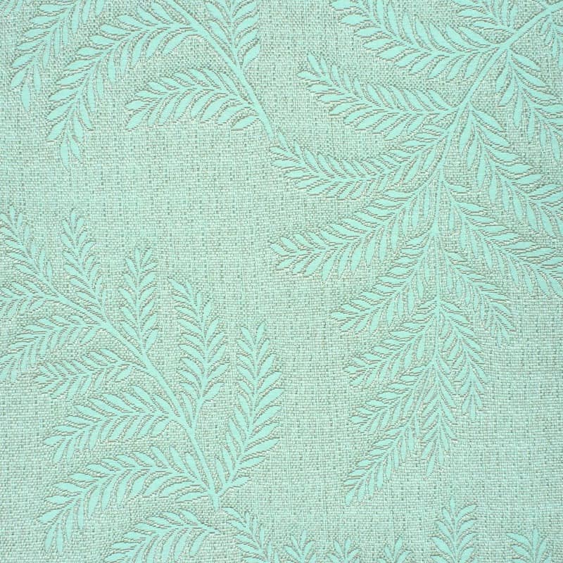  Tissu  d  ameublement  jacquard vert  eau 