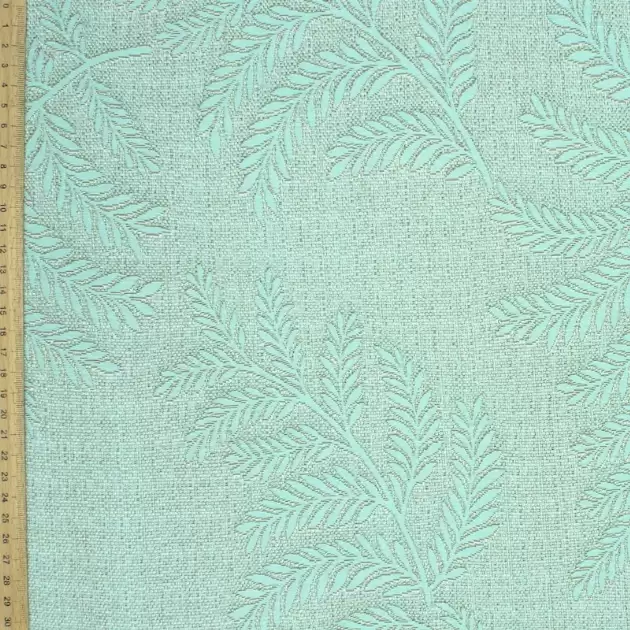  Tissu  d  ameublement  jacquard vert  eau 