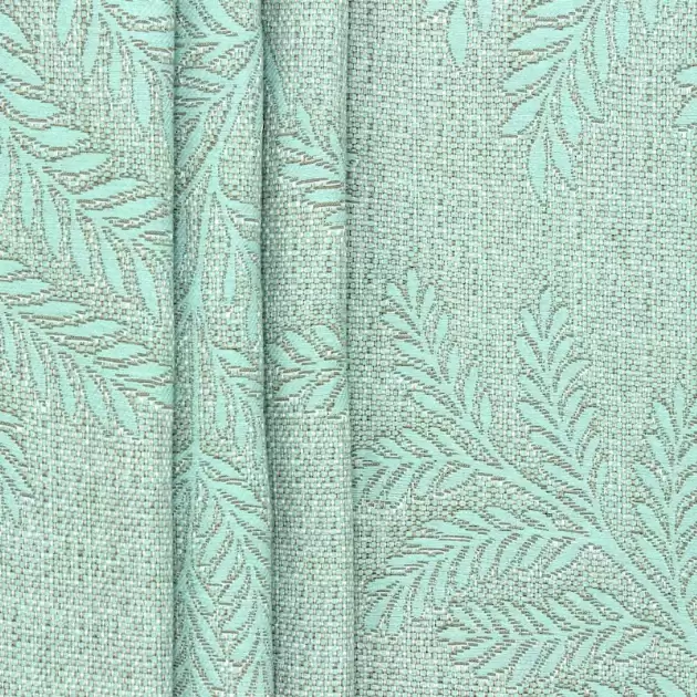  Tissu  d  ameublement  jacquard vert  eau 