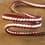 Braided braid trim - red and burgondy