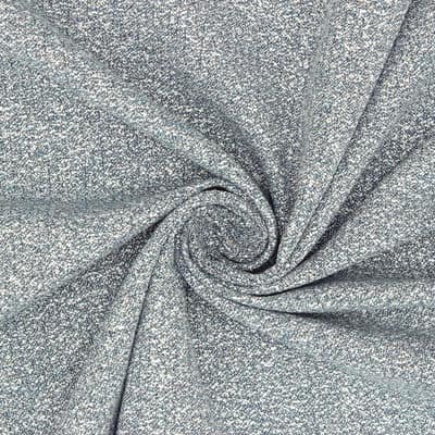 Apparel fabric with golden thread - blue