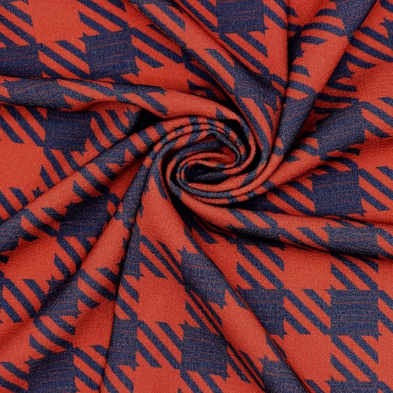 Tissu type crêpe à motif