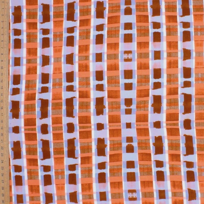 Cotton fabric with pattern