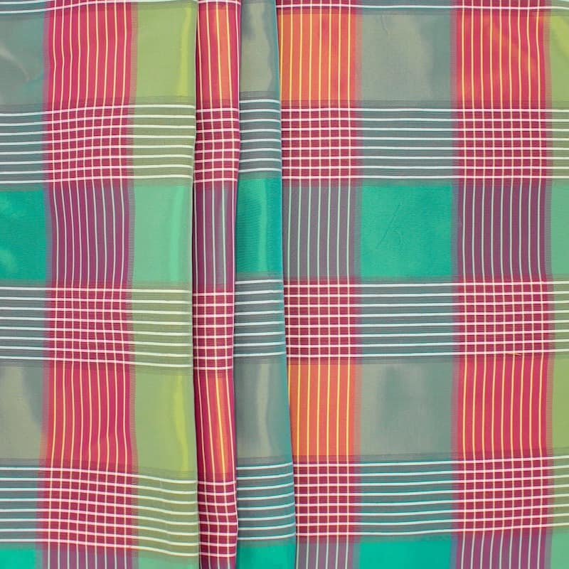 Nappe coton carreaux Madras