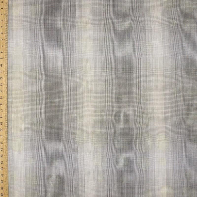 Striped apparel fabric - beige