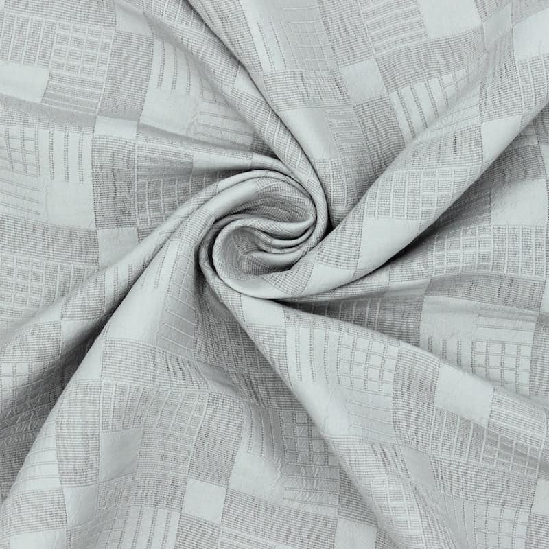 Apparel fabric with pattern - greige