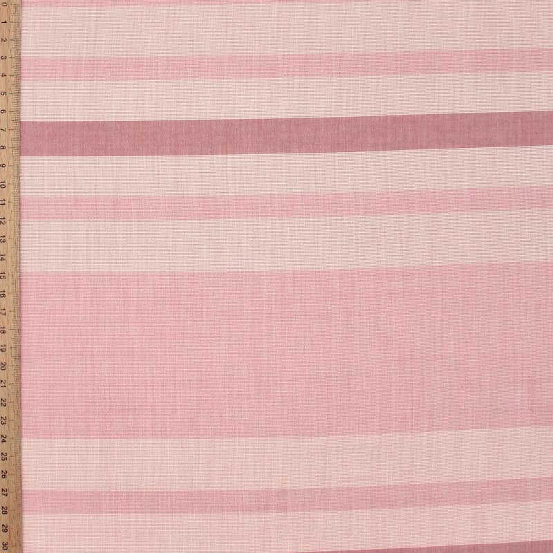 Striped apparel fabric - pink