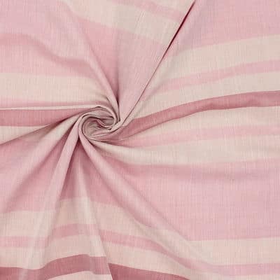 Striped apparel fabric - pink