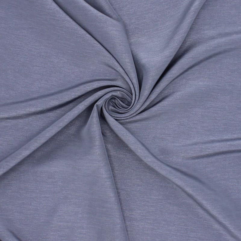 Apparel fabric with fantasy thread - grey-blue