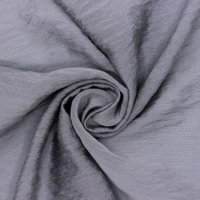 Striped viscose fabric - grey