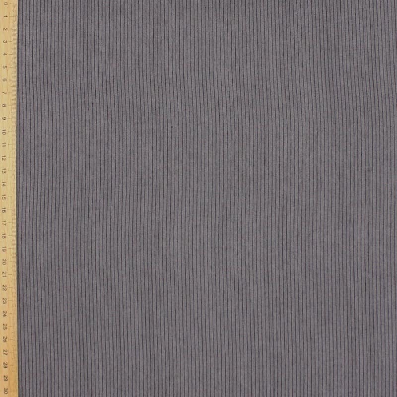 Striped apparel fabric - grey