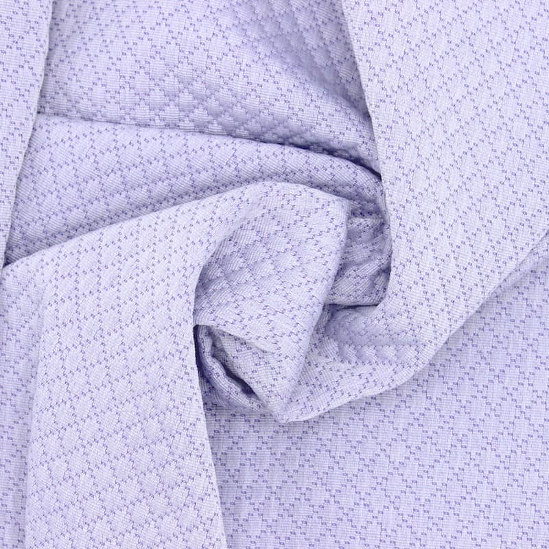 Tissu jacquard à losange lilas