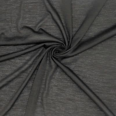 Flamed jersey fabric - black