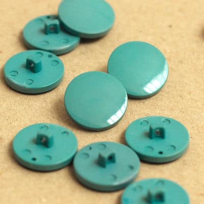 Resin button - south sea blue