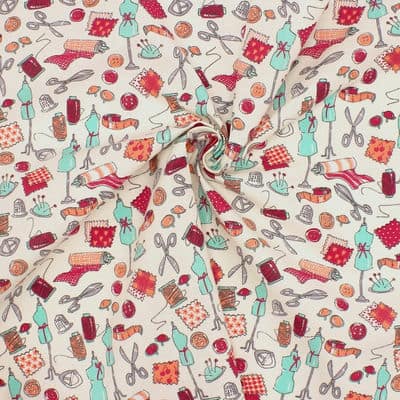 Cotton with "cars" pattern