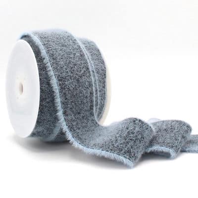 Fluffy elastic of 45mm - navy blue & black