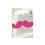 Iron-on patch fuchsia moustache